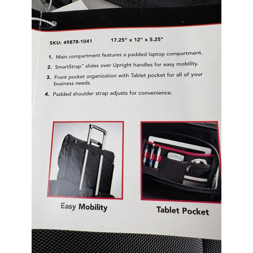 Samsonite Xenon 2 Messenger Bag Black Laptop Case 15.6 49878-1041 NWT